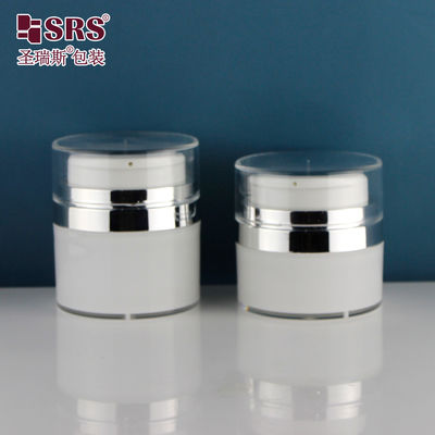 購入 30ml 50ml 空っぽ アクリル丸型 顔クリーム ローション 血清 エレガント コスメティック 空気のないボトル online manufacture