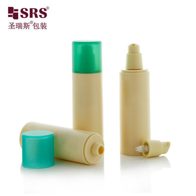 購入 丸 パーソナライズ 色 PP プラスチック PCR リサイクル ボトル 高級 空気なし 100ml online manufacture