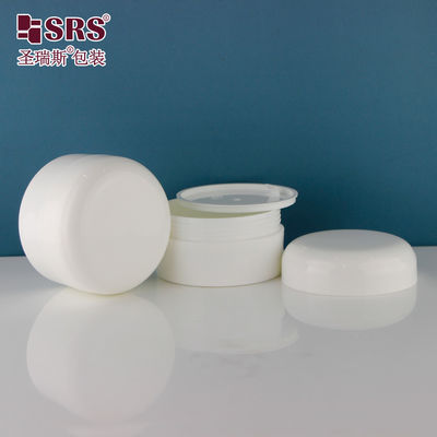 購入 丸いインジェクション 白いプラスチックPP PCR 可用 化粧クリーム 120g 瓶 online manufacture