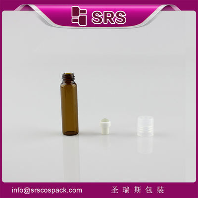 購入 SRS 卸売 5ml ガラスシリンダー プラスチックキャップ付きの香水瓶のアンバーロール online manufacture