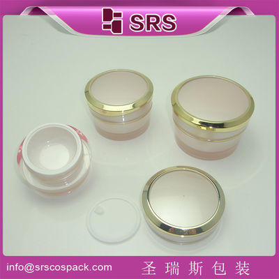 購入 SRS卸売 丸いプラスチック製 カラーフ 15ml 30ml 50ml ビューティ アクリル容器 online manufacture