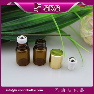 購入 1ml 2ml 可愛い金属ボールガラスボトル,100%漏れなし ミニガラスロールボトル online manufacture