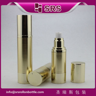 購入 中国工場製造 A022 15ml 30ml 50ml ゴールド空気のないポンプボトル online manufacture