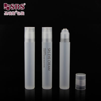 購入 丸 透明 マット 輝く PP PCR プラスチック ローラー 鋼筋 ボール マッサージ ボトル 15ml online manufacture