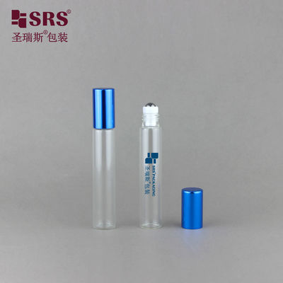 購入 8ml ブルー アルミニウム 輝くキャップ ガラスチューブ 透明な香水 瓶のロール online manufacture