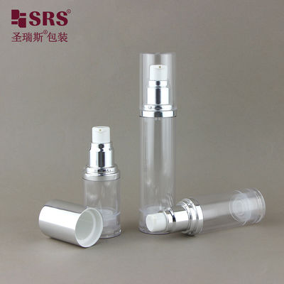 購入 透明なプラスチックAS 空の化粧品包装ローションポンプ 30ml 空気のないボトル online manufacture