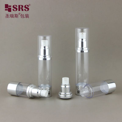 購入 15ml 30ml 40ml 50ml 丸型 透明性AS 化粧液 ボトル 空気なし online manufacture