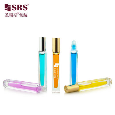 購入 方形 カスタム 透明 ボトル 香水 オイル アプリケーション ガラス ロール 10ml online manufacture