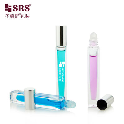 購入 方形 カスタム 透明 ボトル 香水 オイル アプリケーション ガラス ロール 10ml online manufacture