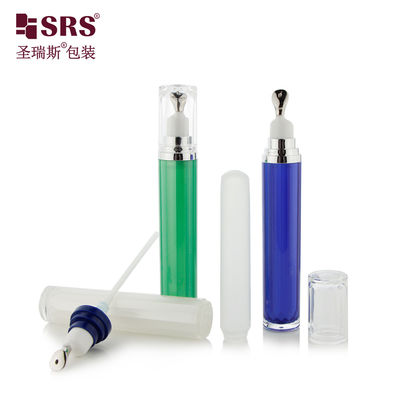 購入 LR001-15ML 豪華 パーソナライズ 塗装 青緑 白色 アクリル 双壁ローション ポンプ ボトル 容器 online manufacture
