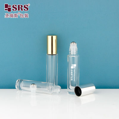 購入 GB1-5ML 透明 ミニ 旅行 サイズ 厚底 贅沢 精油 ガラス 瓶容器 上 ロール online manufacture