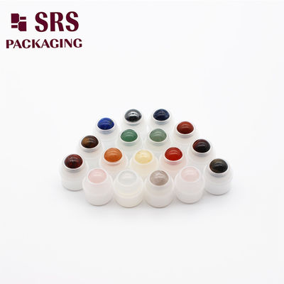 購入 丸い小さな彩色の半貴重石 ロールボールのプラスチックホルダー ロールボトルのためのボール online manufacture