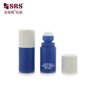 購入 RPPC1-60ML ブルーマットプラスチックPPデオドラントロールオンボトル、チャイルドレジスタントキャップ付き、漏れなし online manufacture