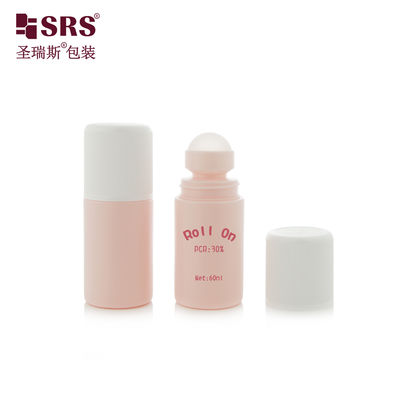 購入 RPPC1-60ML カスタマイズ ピンクマット プラスチック PP PCR 環境に優しい素材 制汗ジェル ローラーボール ボトル online manufacture