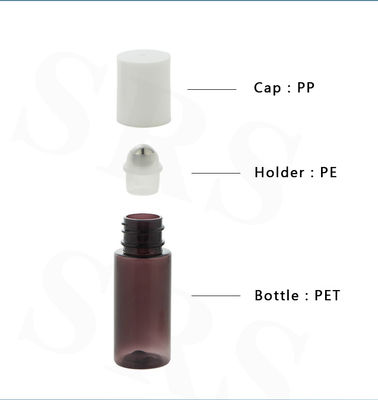 購入 PET 10ml ~ 170ml プラスチック PCR ロールオン ボトル 透明 カスタマイズ 色のロールボール ボトル 漏れなし 眼液 デオドラント ジェル online manufacture