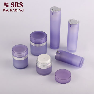 購入 SRS 卸売 プラスチック製 皮膚ケア 空気のないアクリル瓶とローションボトル 化粧品パッケージセット online manufacture