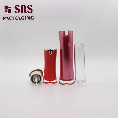 購入 SRS 中国 サプライヤー 高級 空っぽ 黒い 皮膚ケア 容器 アクリル ローション ボトル online manufacture