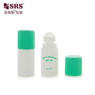 購入 RPPC1-60ML White Bottle With Green Injection Double End CRC Cap Ribbed For Deodorant Gel Pain Relief online manufacture