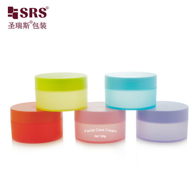 購入 SRSQ 100g Injection Custom Matte Frosted Colorful PP Jar Manufacturer Container Facial Cream Cosmetic Packaging online manufacture