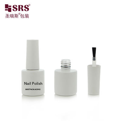 購入 DH-9A 8ML White Painted Glass Round Bottle With Brush For Nail Polish Remover Gel online manufacture