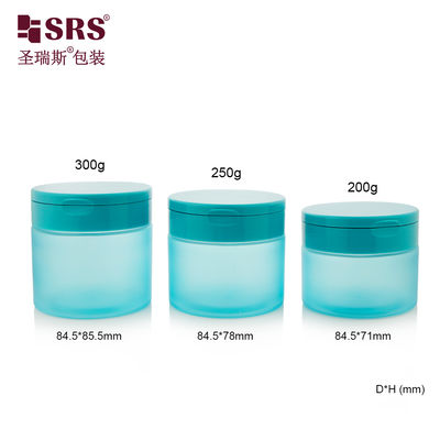 購入 PET007 200g 250g 300g Plastic PET Cream Jar With Flip Cap For Body Scrub Toner Pads Wirh Spoon online manufacture