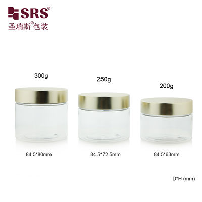 購入 PET008 200g 250g 300g Plastic Inject-Blow PET Jar With Screw Cap For Body Scrub Hair Masks Cream online manufacture