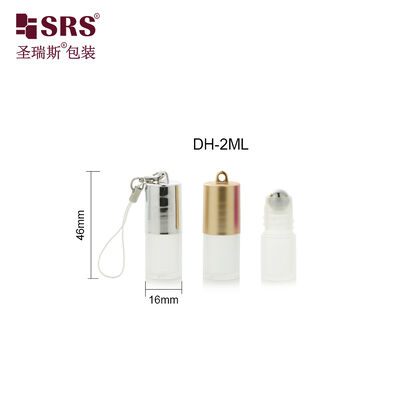 購入 DH-2ML 空のミニサイズ丸型セラム香水サンプルボトルキャップ、フック付き、ポータブルパッケージ online manufacture