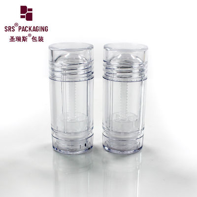 購入 D042 丸い形のプラスチック透明な空のデオドラント容器 online manufacture