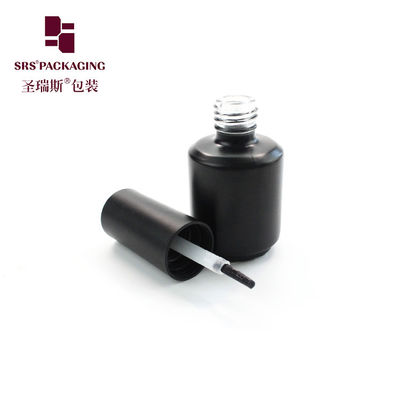 購入 1/2オンス 15ml 空の黒いスムージュされたネイルローク除去ガラスボトル online manufacture