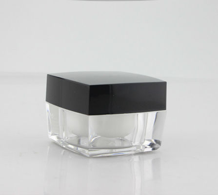 購入 黒いプラスチック蓋の透明なボトル50g アクリルコンテナ online manufacture