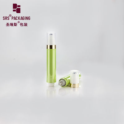 購入 メタライズドグリーン 輝くプラスチック 空気のない眼クリーム 化粧品 10ml ロール ボトル online manufacture