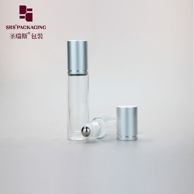 購入 10ml 透明な透明な空のガラスロール 金属ボール アター 香水ボトル online manufacture