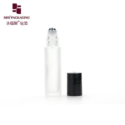 購入 貨物量 空のガラスローラー 10ml エッセンシャルオイルボトル 黒いプラスチック蓋付き online manufacture