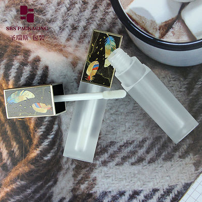 購入 2ml 美しい模様の空っぽの化粧品 グラスされた方形の唇光管 online manufacture