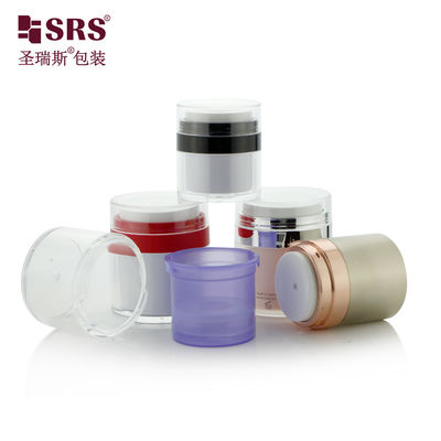購入 交換可能なアクリル式無空気ポンプ クリーム容器 15ml 30m 50ml カスタマイズされた色 online manufacture