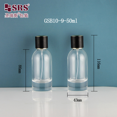 ボストン形透明香水香水 空 50ml ガラススプレーボトル