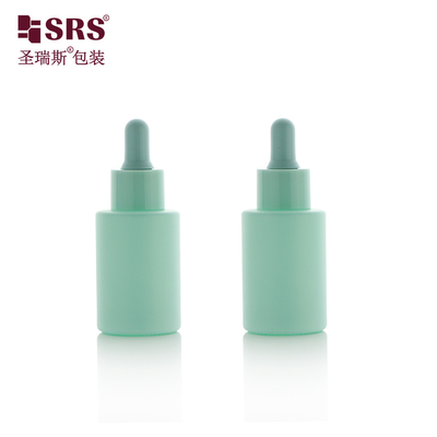 オーダーメイドペイント カラー ガラス ラウンド 顔エッセンス ラグジュアリー ドロッパー ボトル 30ml