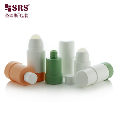 50ML 75ML 空き 化粧品 PP PCR 交換可能な再充填可能なジェル ロールボール デオドラント ボトル