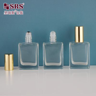 円形 厚い壁 贅沢 エッセンシャルオイル ガラス ロールオン 試料 15ml