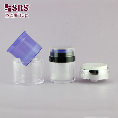 15ml 30ml 50ml プラスチック 交換可能な容器 カスタム カラー ハンド クリーム 血清 ジェル アクリル 空気のない瓶