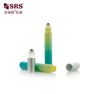 PP PCR 環境に優しい素材 プラスチック 化粧品 梱包 目ジェル カスタム グラデント カラー ロールオン アプリケーター ボトル