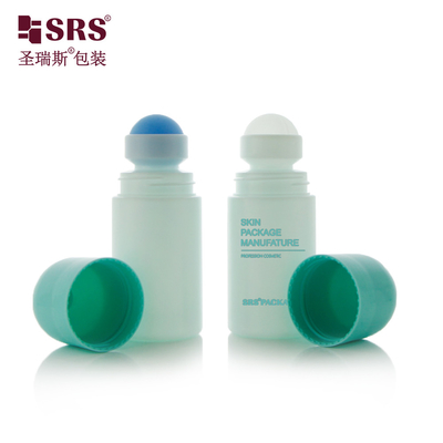 60ml プラスチック空き化粧品パッケージ スキンケア デオドラントジェル PP ロールオン ボトル