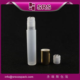 SRS 最安値 12ml フローストされたプラスチックロール 3つの金属ボール付きのボトル