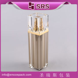 SRS 中国 化粧品 空気のない容器 メーカー 空き四角形アクリルローションボトル