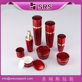 SRS 中国製 プラスチック製 ドラム形 アクリルローションボトルとクリームボトル