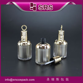 SRS ホットセール 空 8ml プラスチック 鳥籠形 ネイルジェル ボトル 蓋とブラシ