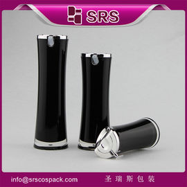 黒色 特殊形 15ml 30ml 50ml アクリルローション 丸い瓶