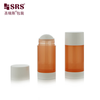 15ml 30ml 50ml 75ml 90ml 空の丸型PP PCR リサイクル可能なエコデオドラントスティック容器