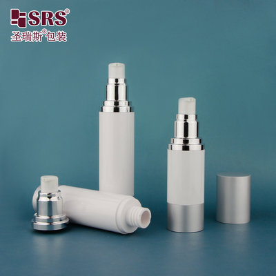 15ml 30ml 50ml 美容クリーム 高級 再充填可能 血清 丸型 空っぽ 空気のないポンプ ボトル
