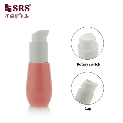 30ml キューティ インジェクション カスタム カラー プラスチック リサイクル U 形 ボトム ローション パンプ ピンク PET ボトル